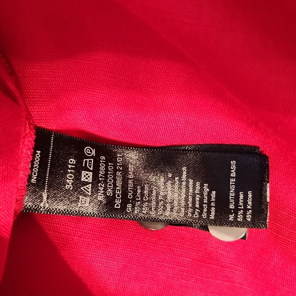 NWOT Monsoon red embroidered boho blouse - Picture 5 of 5